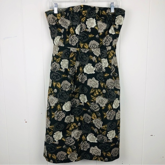 J. Crew Marielle Solstice Strapless Cocktail Dress Size 4 - Picture 9 of 12